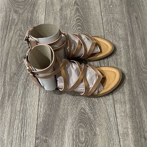 Blowfish Rose Gold Sandals